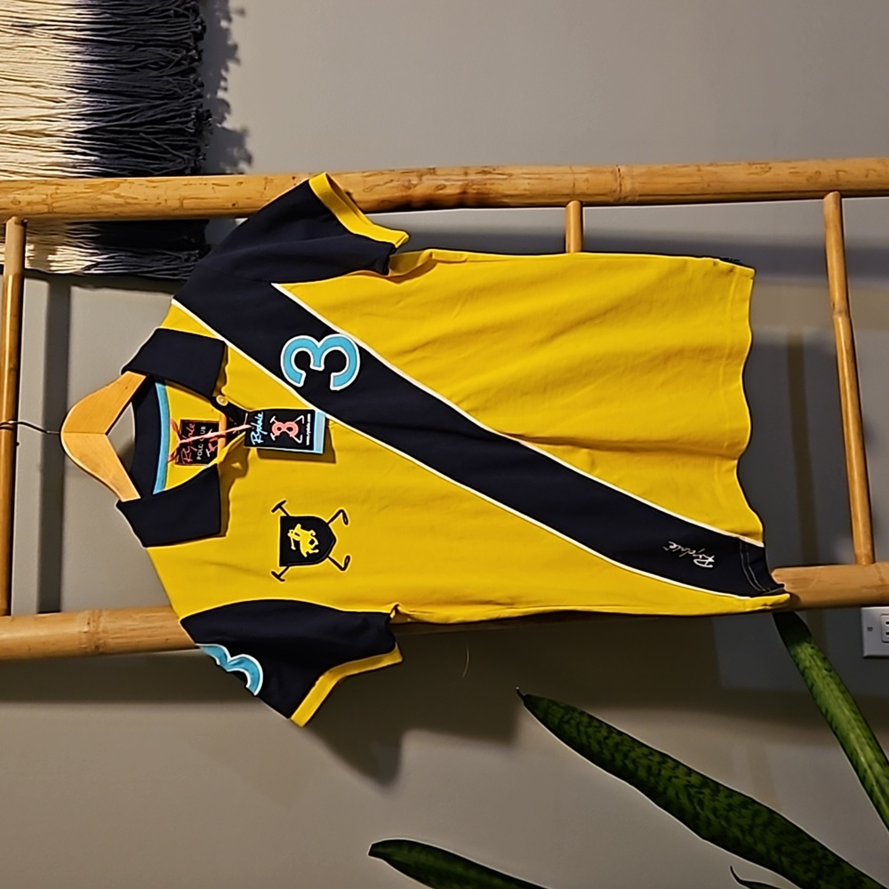 Rylane Colorblock Polo Neck T Shirt